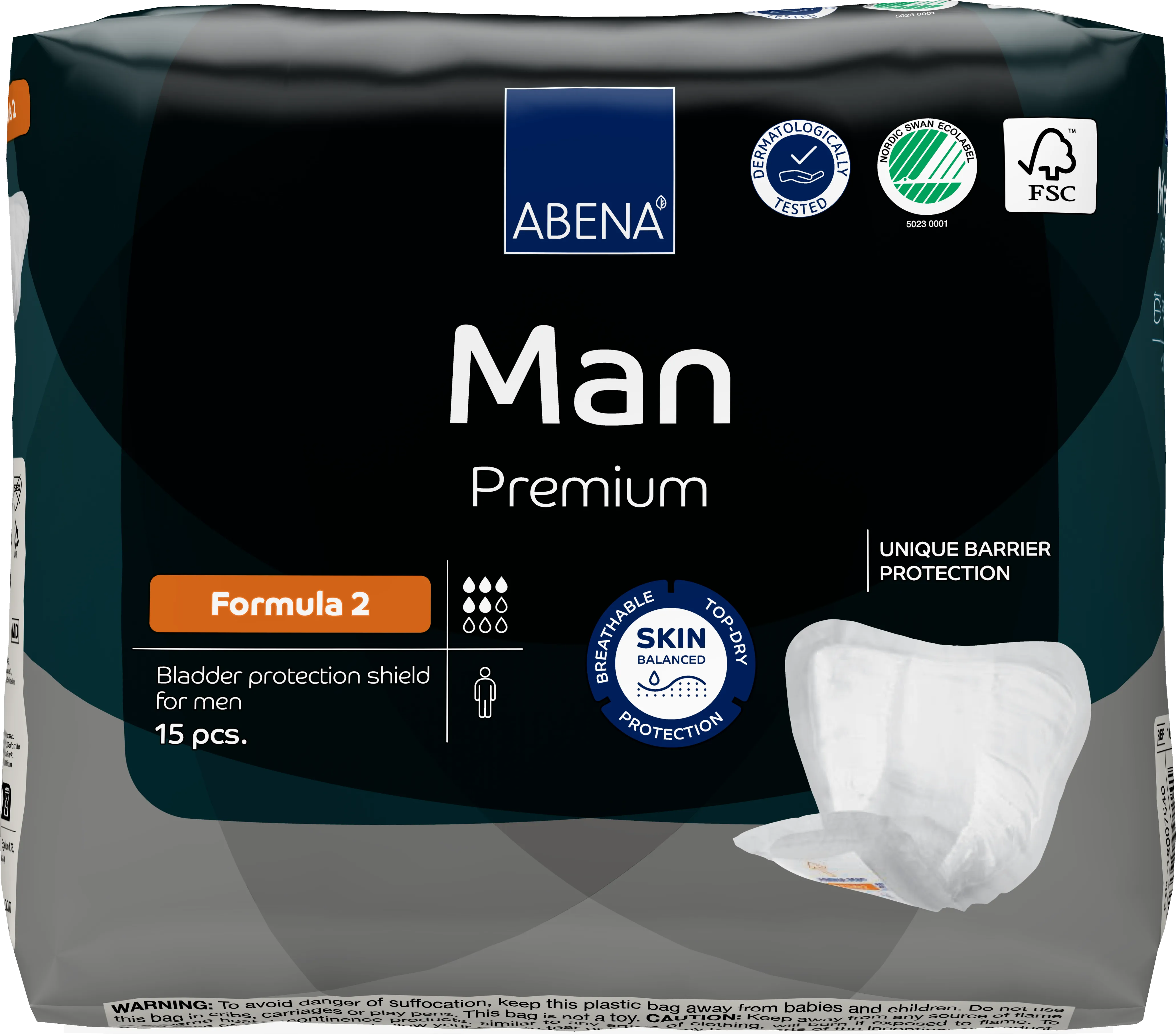 Abena Man Premium Bladder Protection Shield, Formula 1