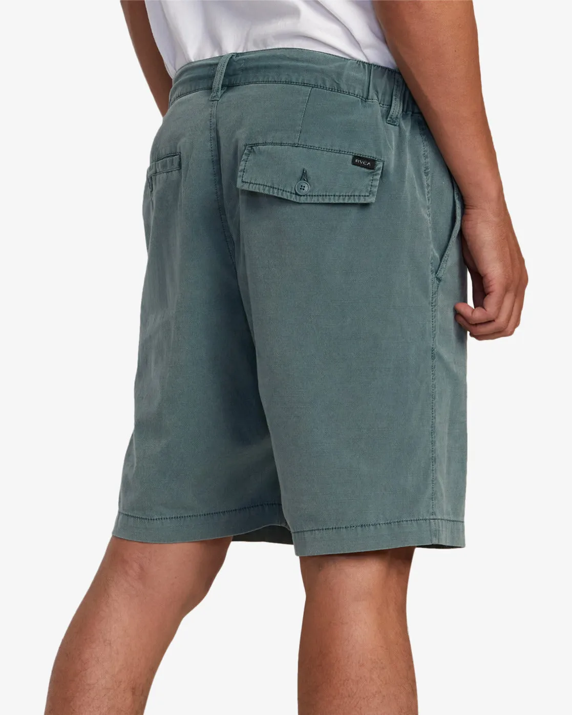 All Time Rinsed Coastal 19" Hybrid Shorts - Balsam Green