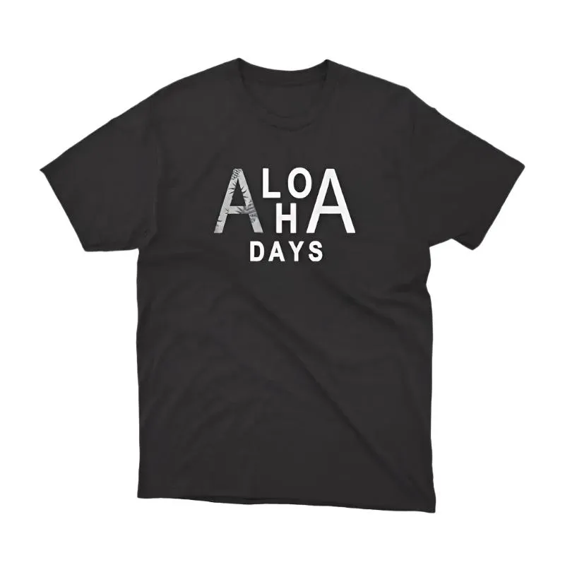 Aloha Days ALOHA HI Made in Hawaii S-XL Black