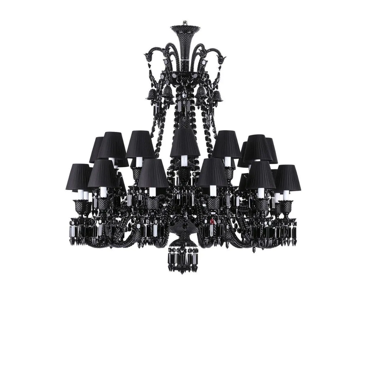 ANKUR ZENITH BACCARAT STYLE BLACK CRYSTAL CHANDELIER