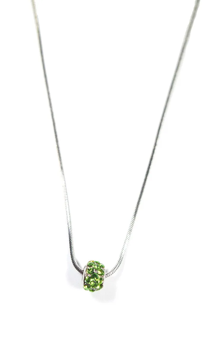 Apparel Addiction Jewelry Green Stone Bead Necklace