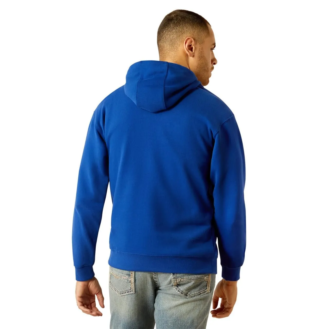 Ariat Men's Breakthru Hoodie, Surf the Web Blue