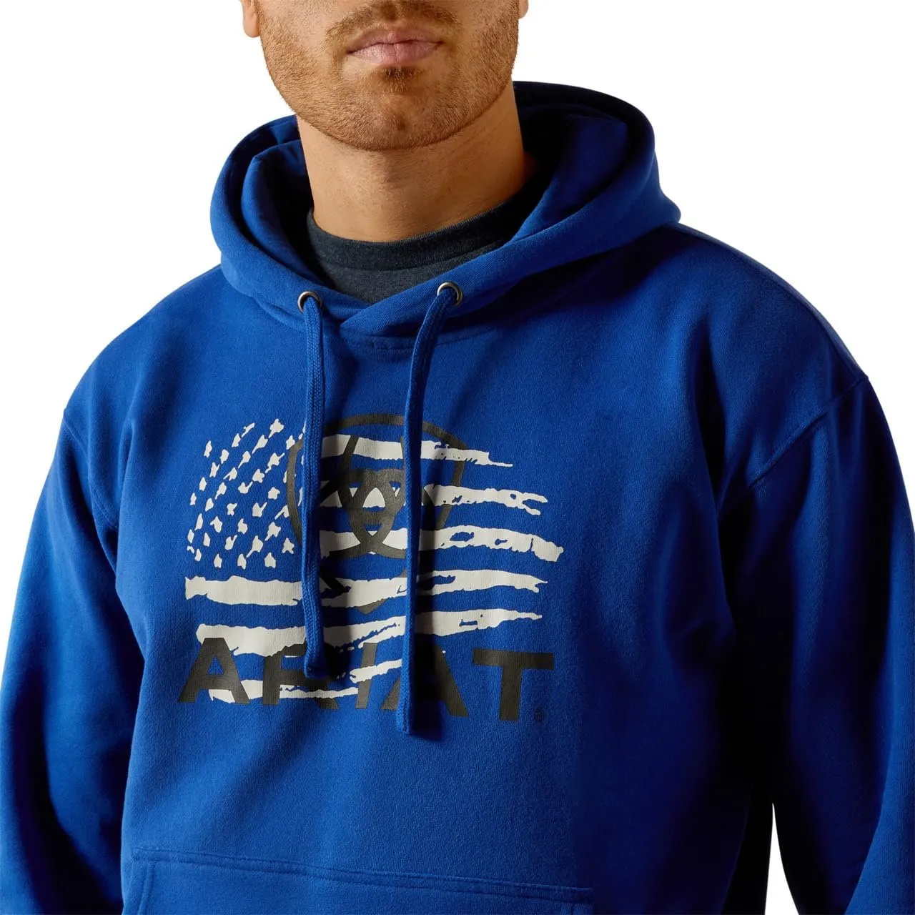 Ariat Men's Breakthru Hoodie, Surf the Web Blue