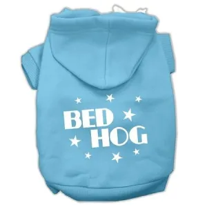 Bed Hog Screen Printed Pet Hoodies Baby Blue Size XL (16)