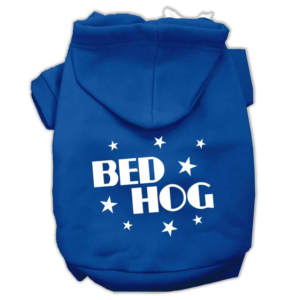 Bed Hog Screen Printed Pet Hoodies Blue XXL (18)