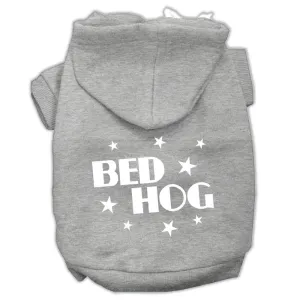 Bed Hog Screen Printed Pet Hoodies Grey Size Xs (8)