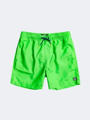 Billabong All Day Layback Boys Beach Swim Short Neon Green