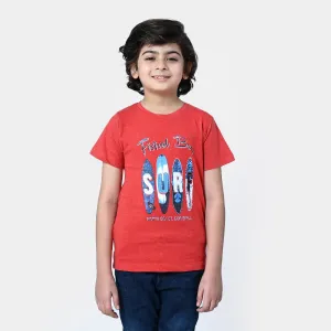 Boys T-Shirt Surf | RED