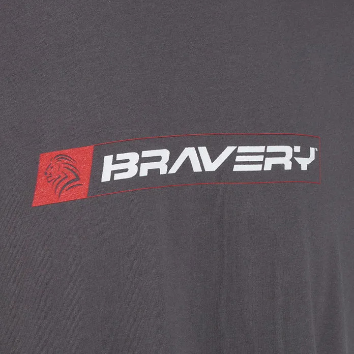 Bravery Lion T-Shirt- Anthracite Grey