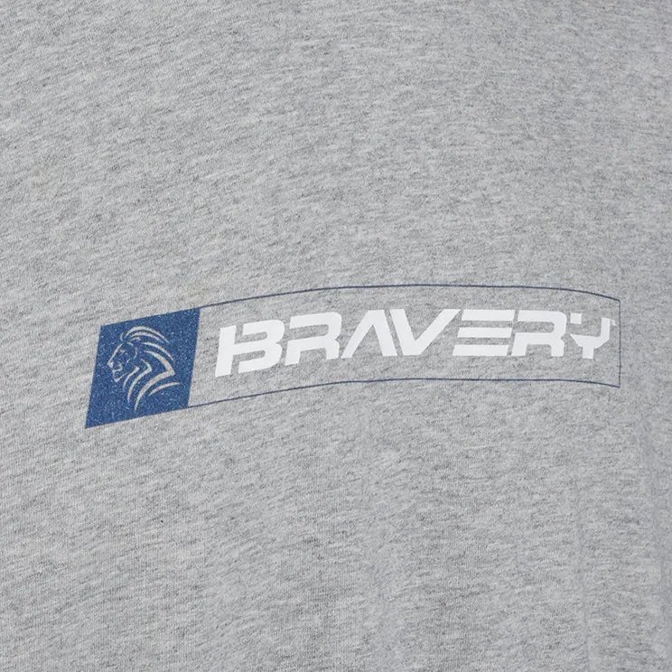 Bravery Lion T-Shirt - Heather Grey