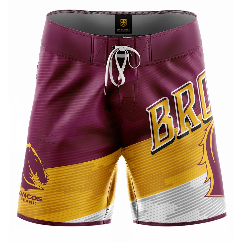 Brisbane Broncos Barrel Board Short