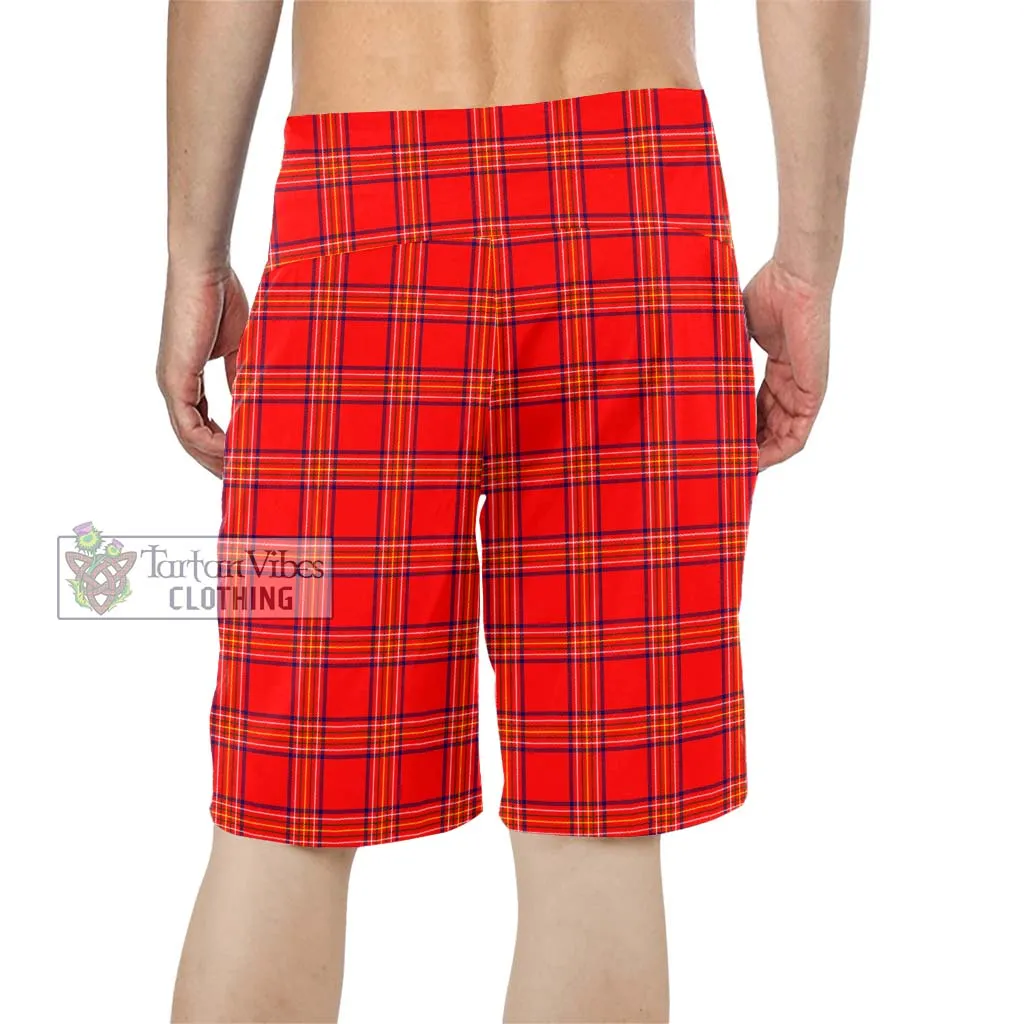 Burnett Modern Tartan Men's Board Shorts