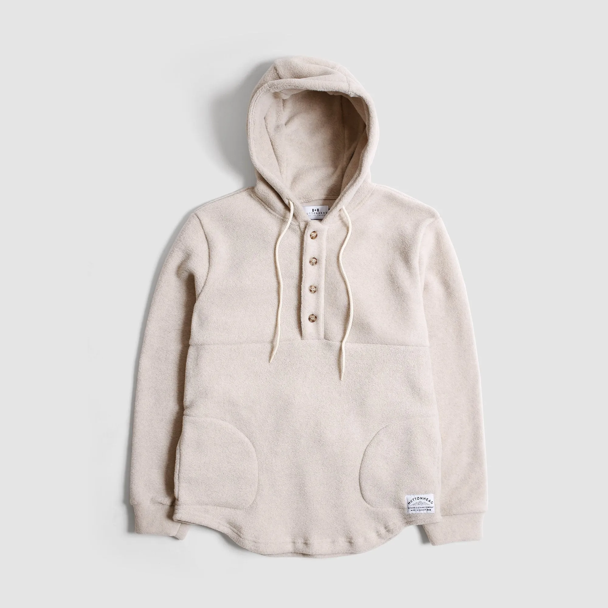 Camping Hoodie -  Sand Polar Fleece