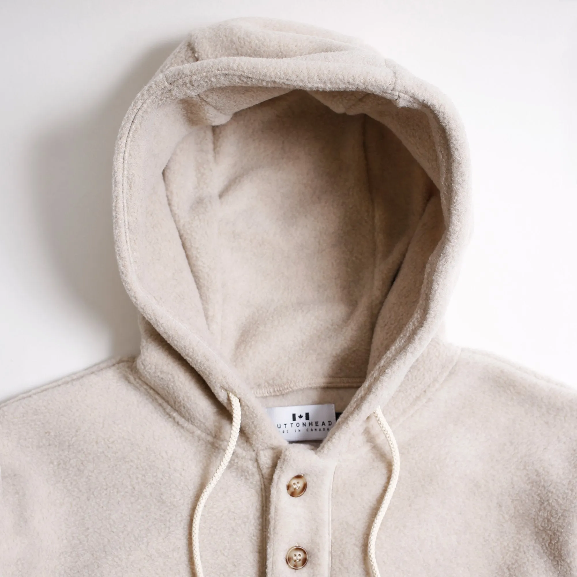 Camping Hoodie -  Sand Polar Fleece