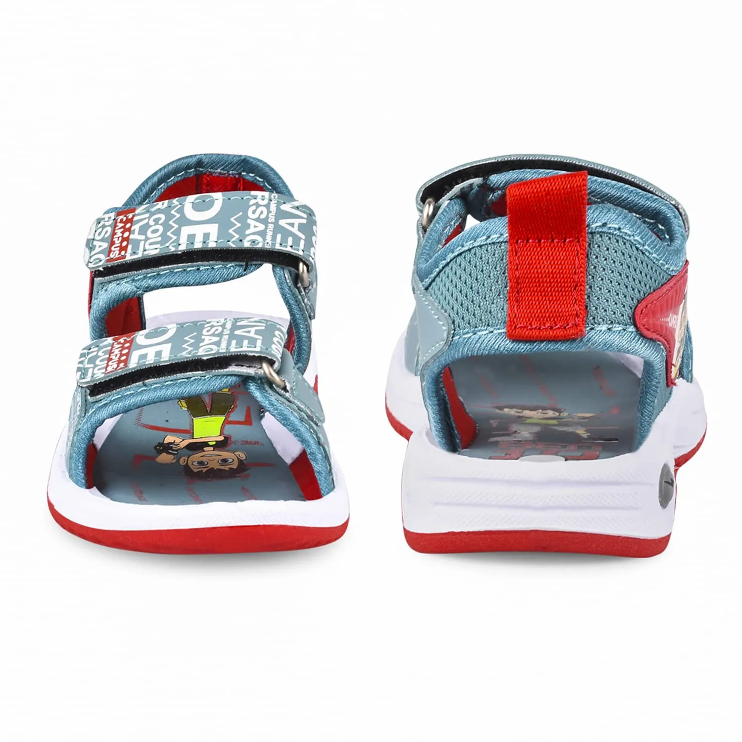 Campus Kid's SL-524 Sandal ICE GRN/RED 11 -UK/India