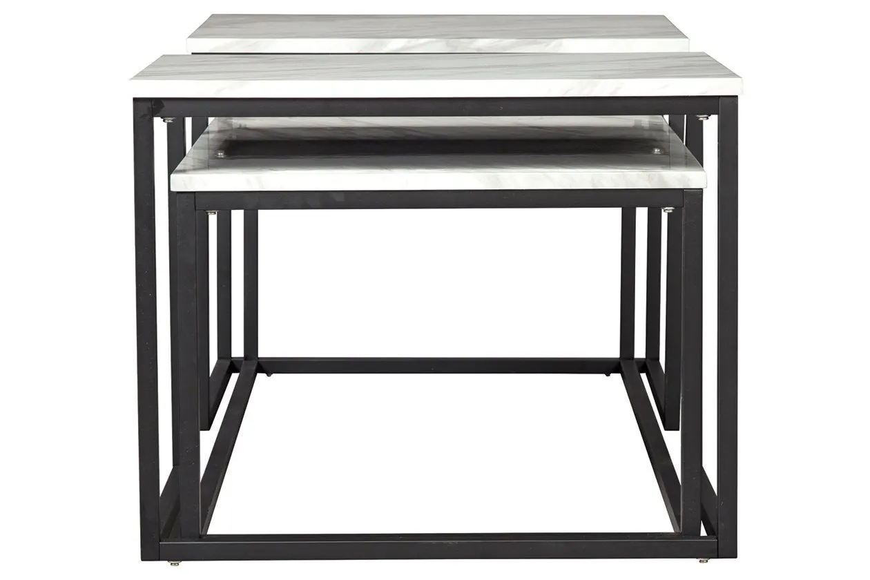 Donnesta Gray/Black Table (Set of 3)