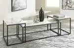 Donnesta Gray/Black Table (Set of 3)