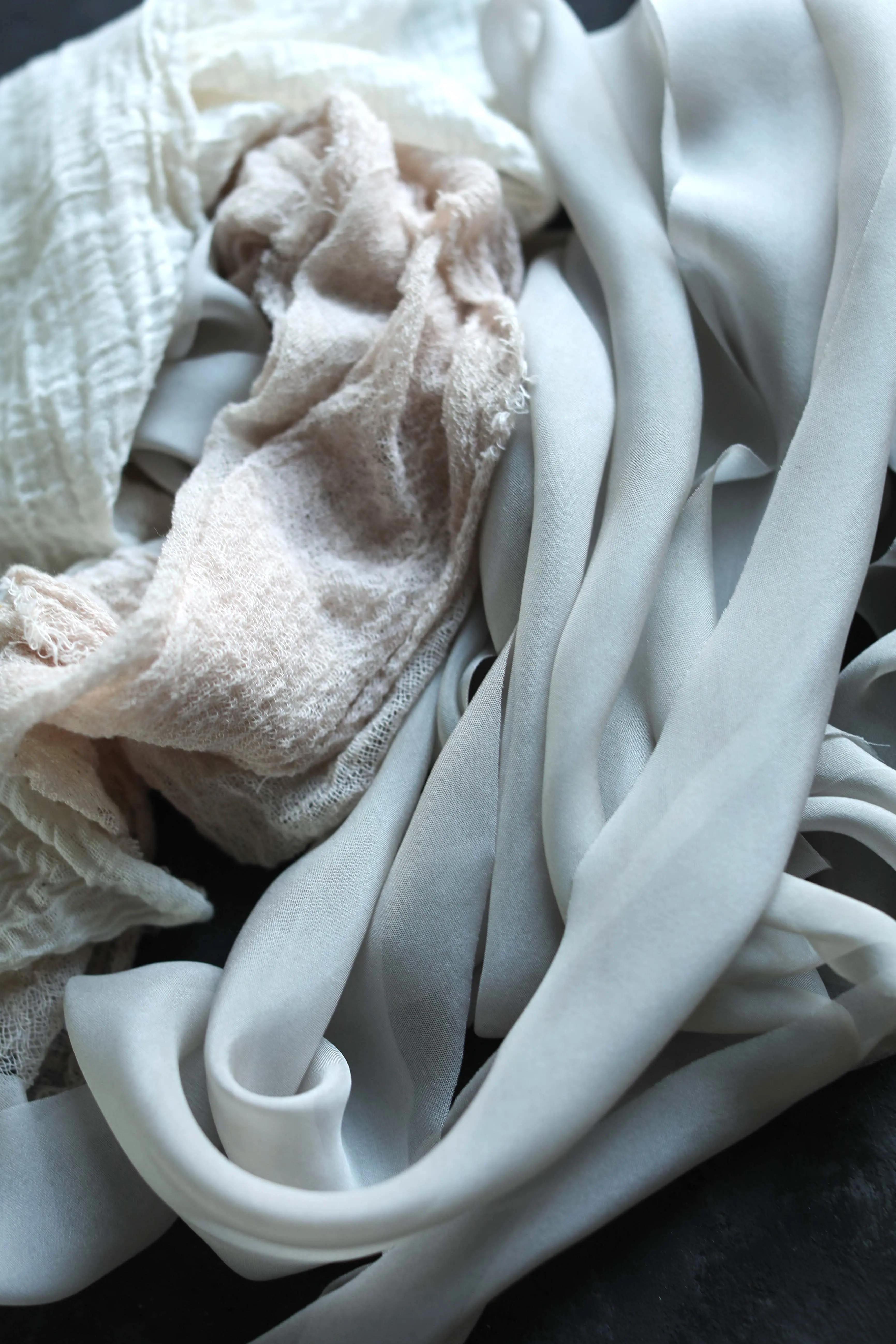 Dove Gray {Sheer} Silk Ribbon