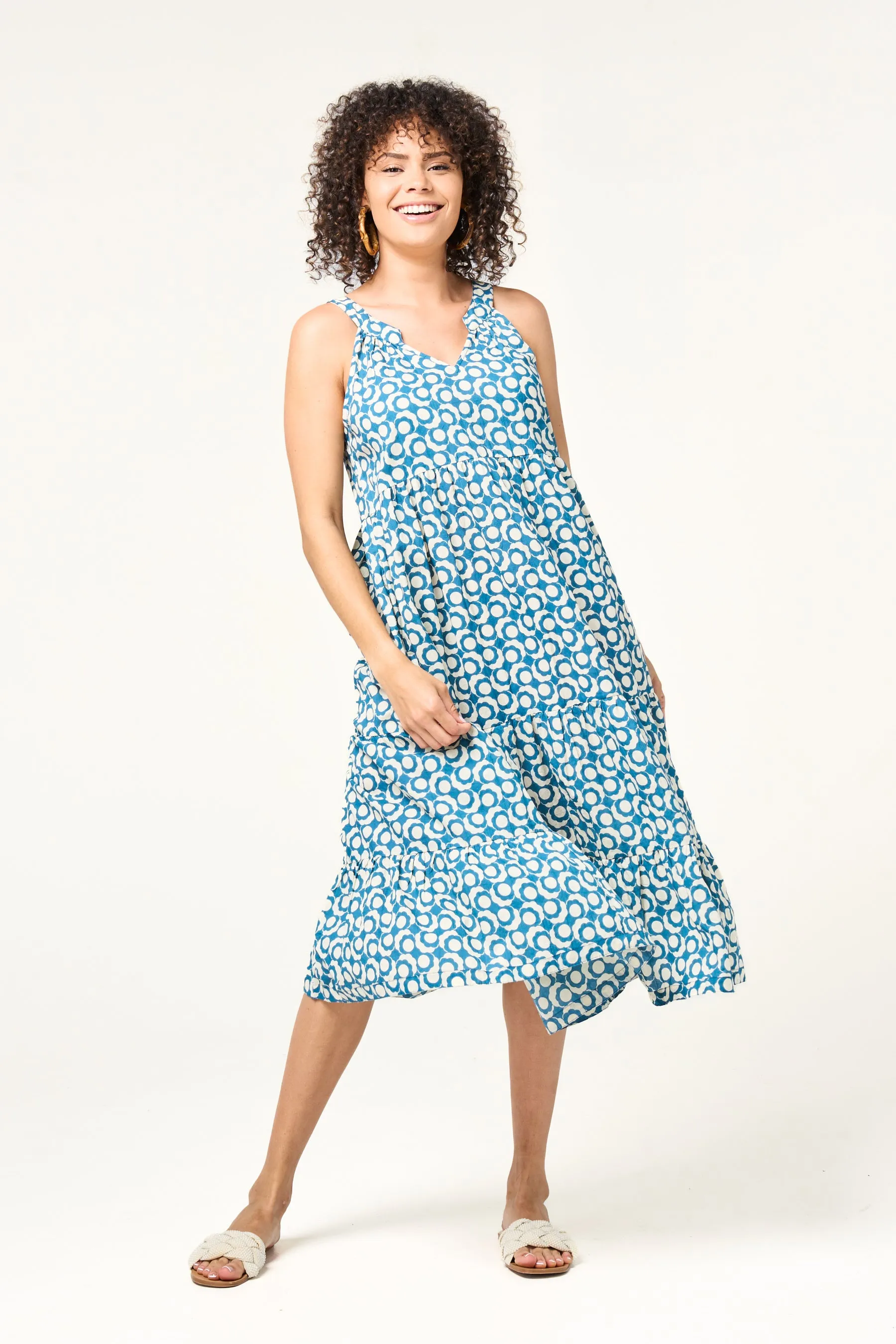 Dress Lucia - Retro Blue