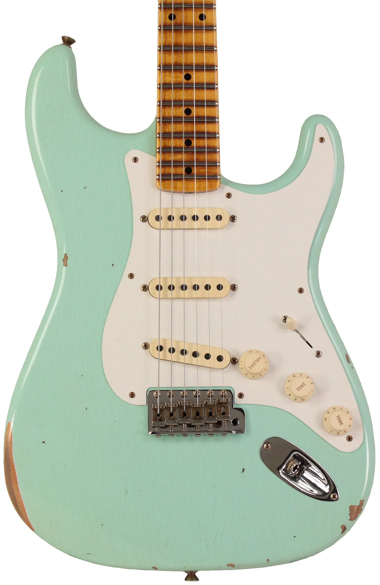 Fender Custom Shop 1958 Strat, Relic, Super Faded Aged Surf Green