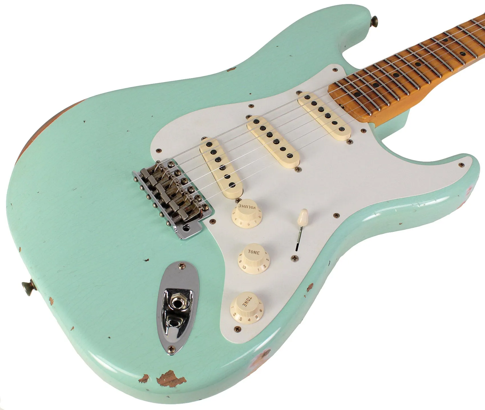 Fender Custom Shop 1958 Strat, Relic, Super Faded Aged Surf Green