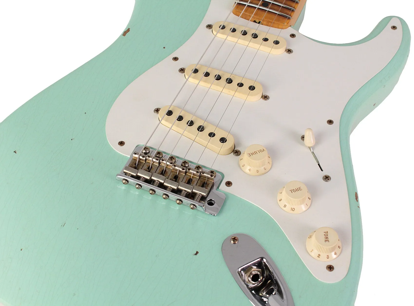 Fender Custom Shop 1958 Strat, Relic, Super Faded Aged Surf Green