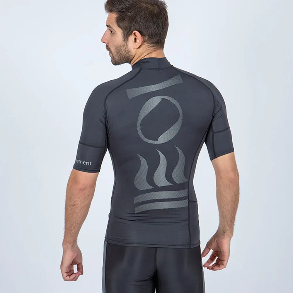 Fourth Element Men's Short Sleeve Hydro-T Rashguard - Black