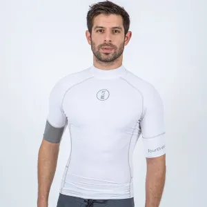 Fourth Element Men's Short Sleeve Hydro-T Rashguard - White