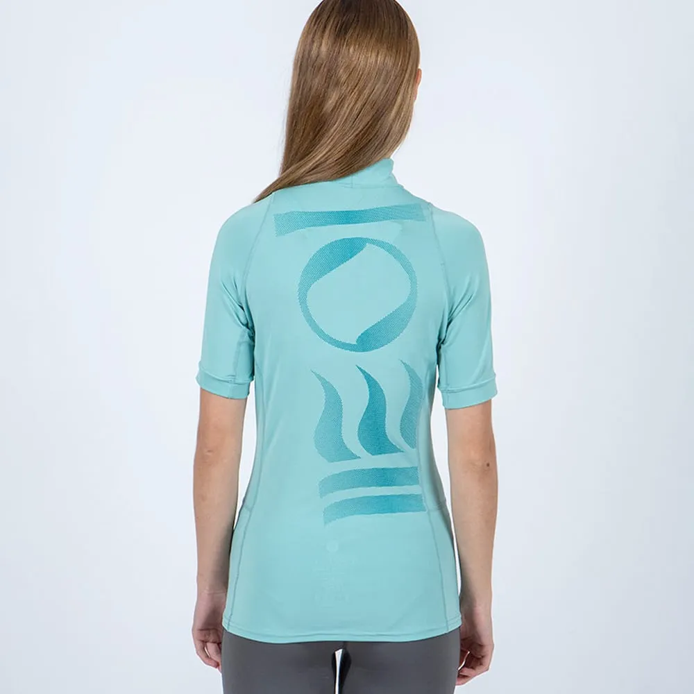 Fourth Element Women's Short Sleeve Hydro-T Rashguard - Pastel Turquoise