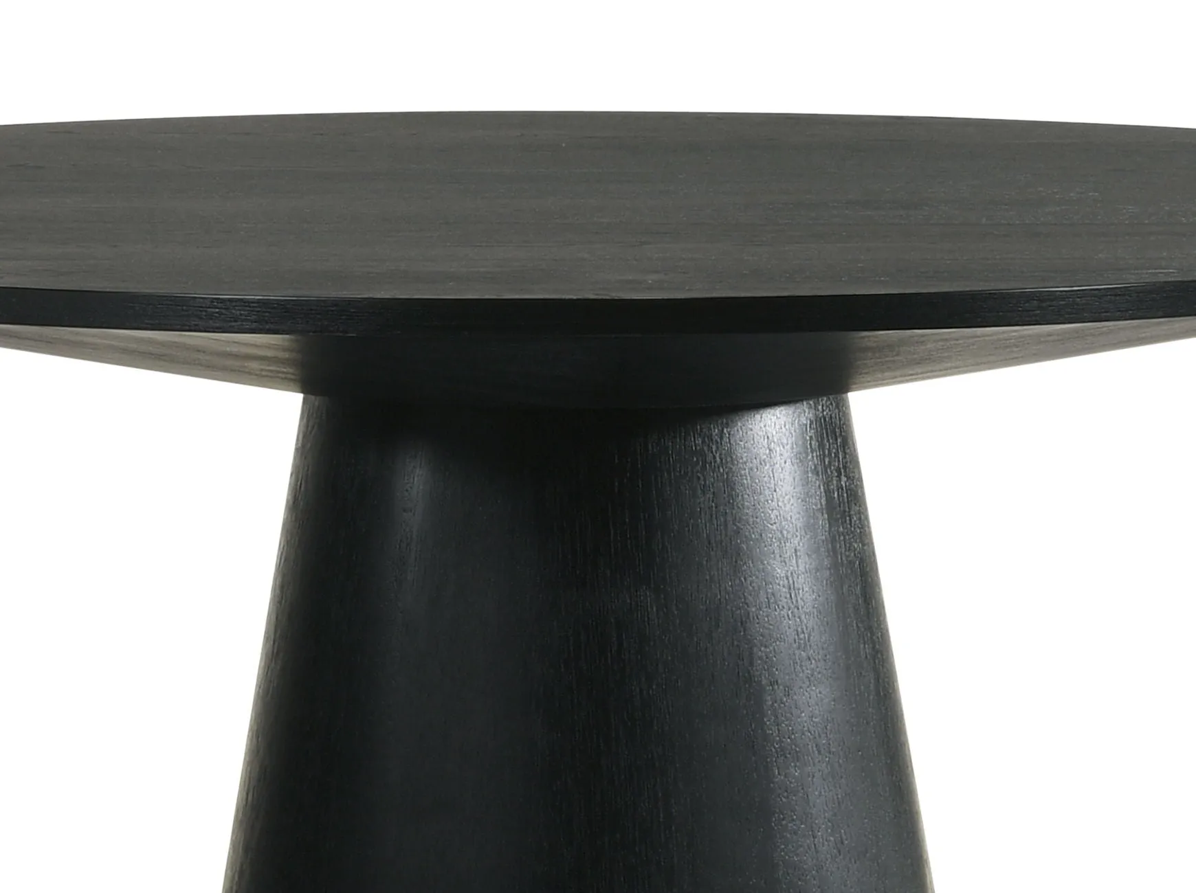 Froja - Manufactured Wood Round Dining Table - Black