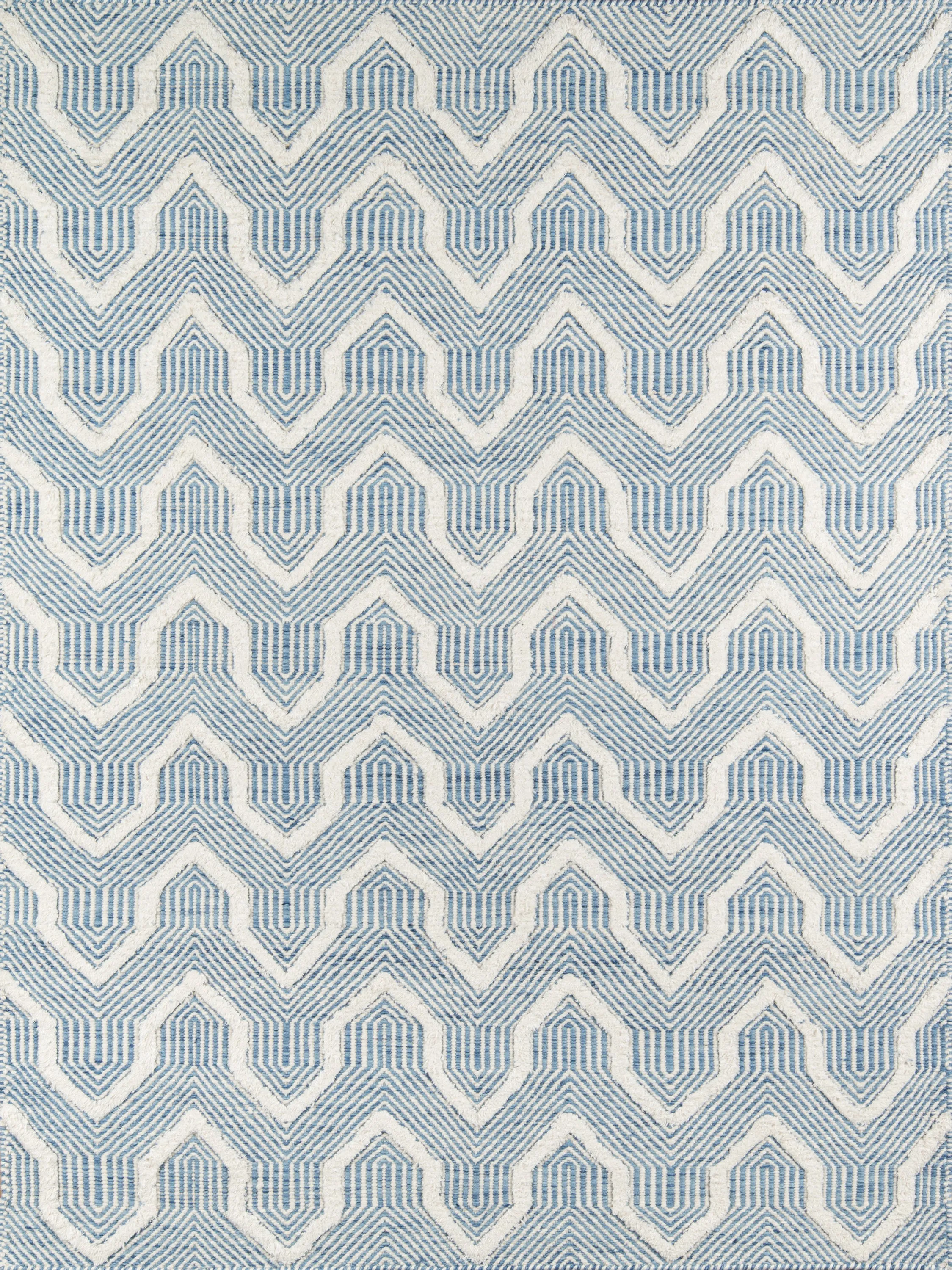 Hand Woven Prince Blue Area Rug