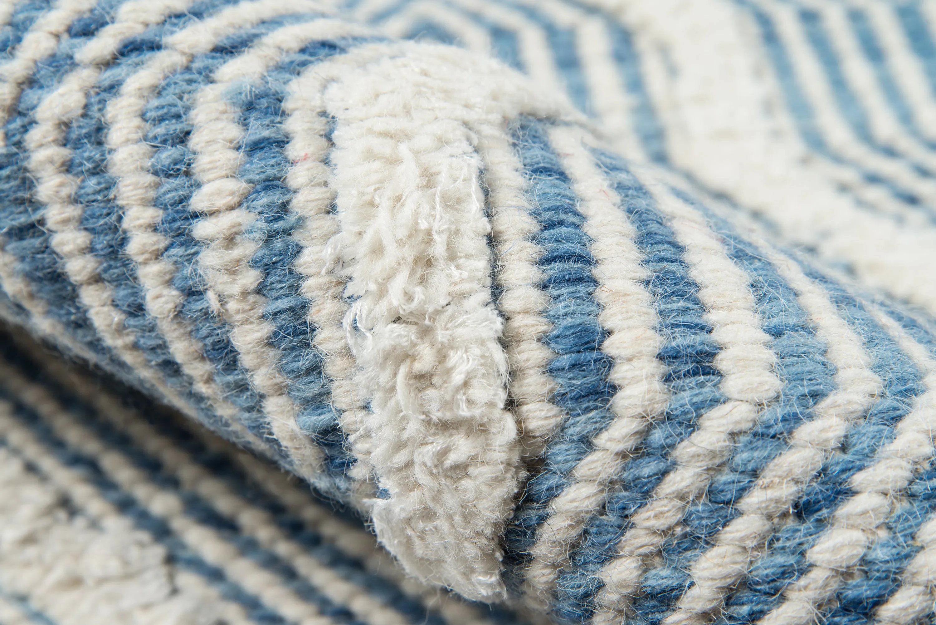 Hand Woven Prince Blue Area Rug