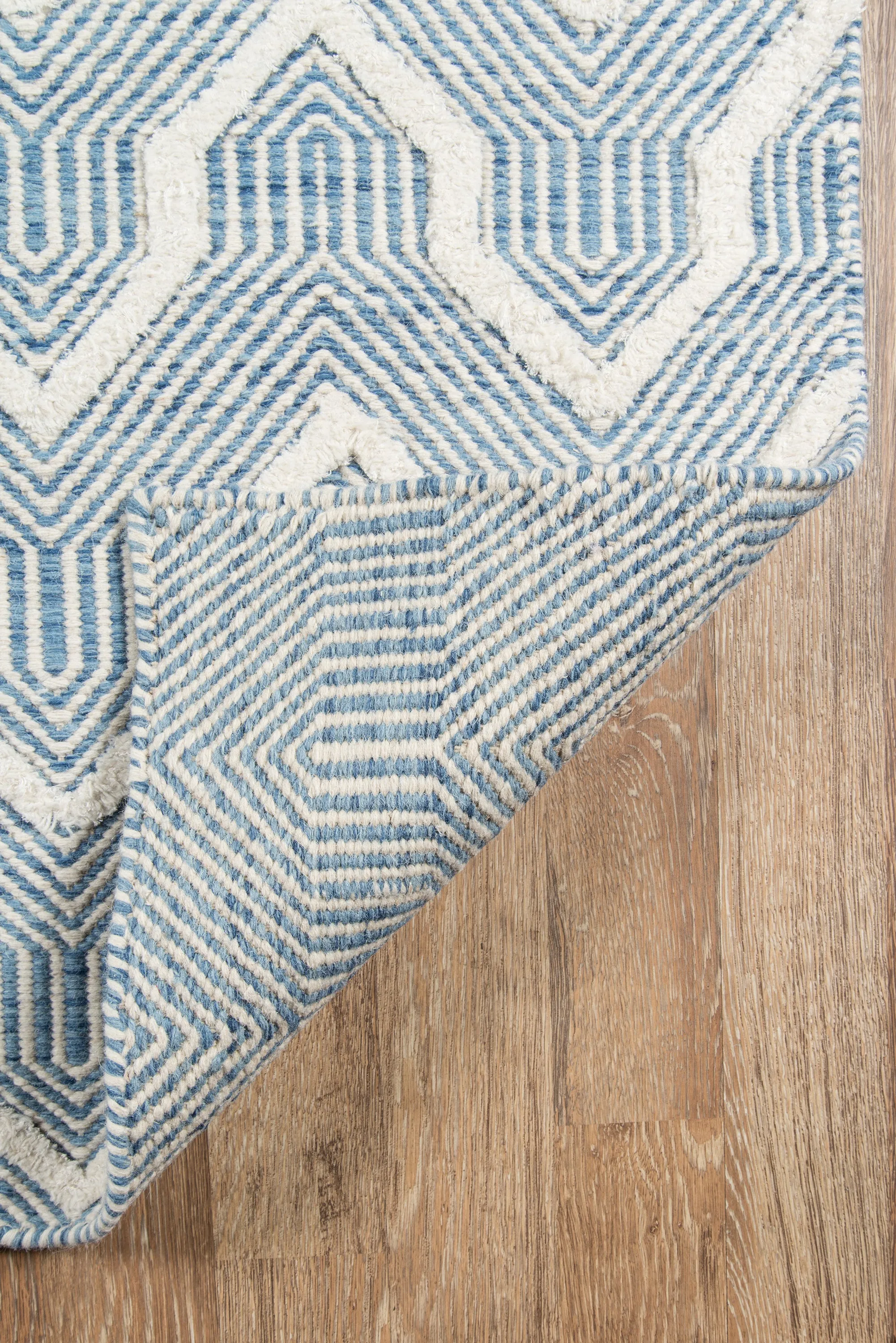 Hand Woven Prince Blue Area Rug