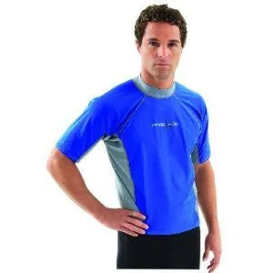 Hyperflex Adult Loose Fit Rash Guard - BLUE/SILVER (XS, S)