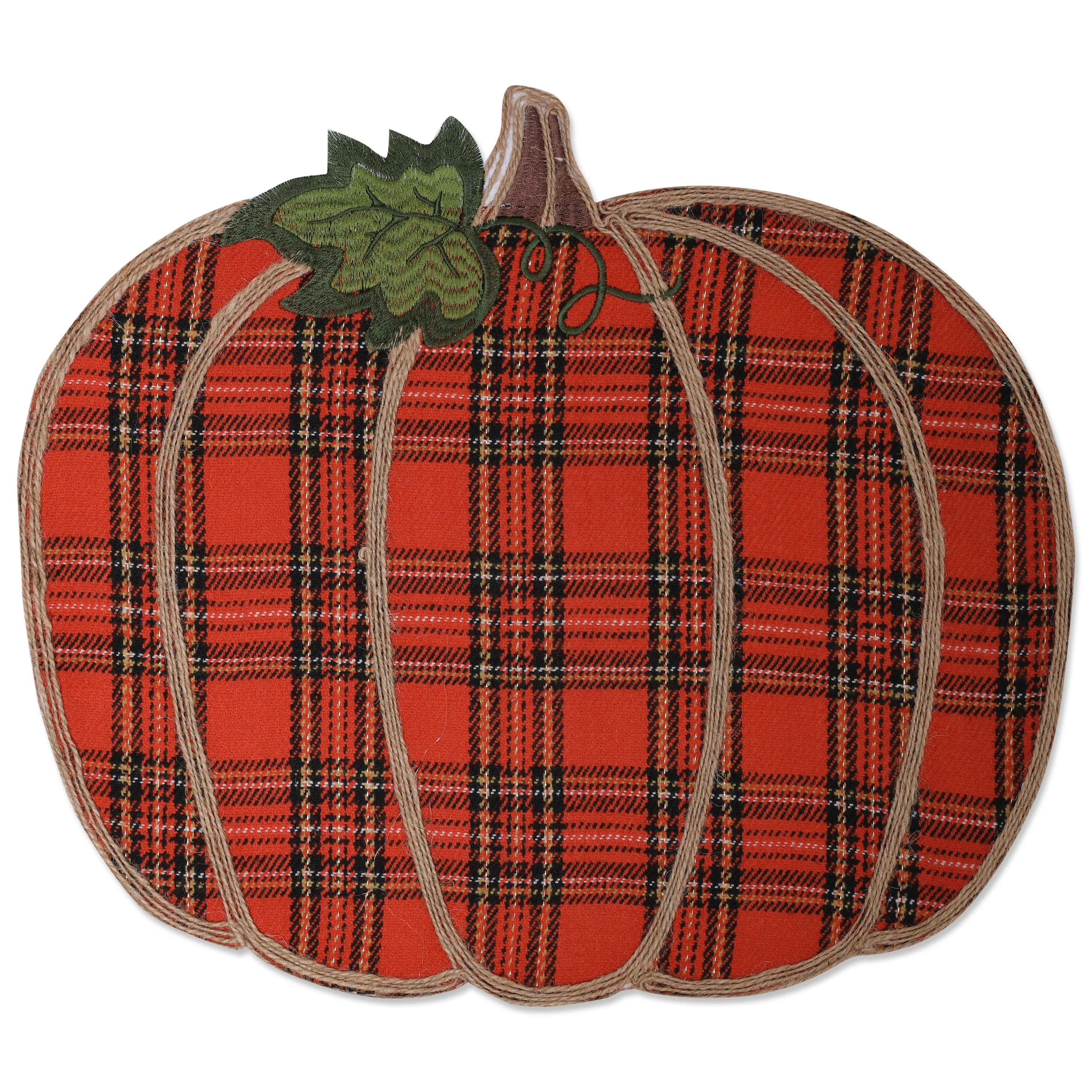 Indoor Pumpkin Plaid Orange Placemat