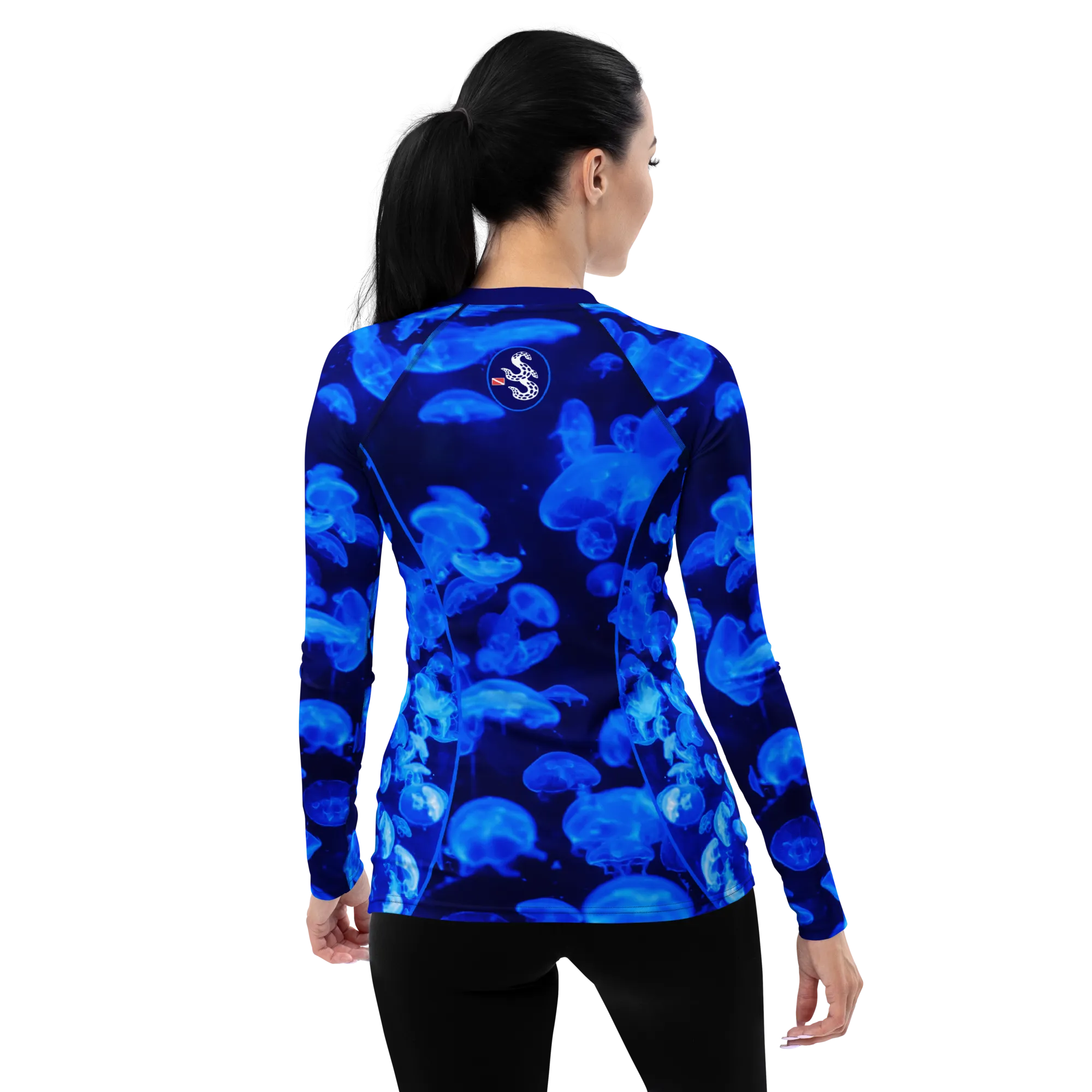 Jellyfish Bloom Whirl Women's Rash Guard