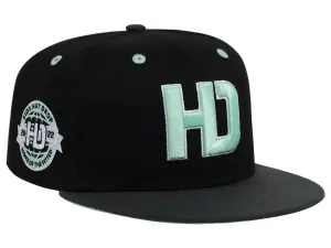 Lids Hat Drop Branded HD Fitted Cap - Black/Graphite/Light Green