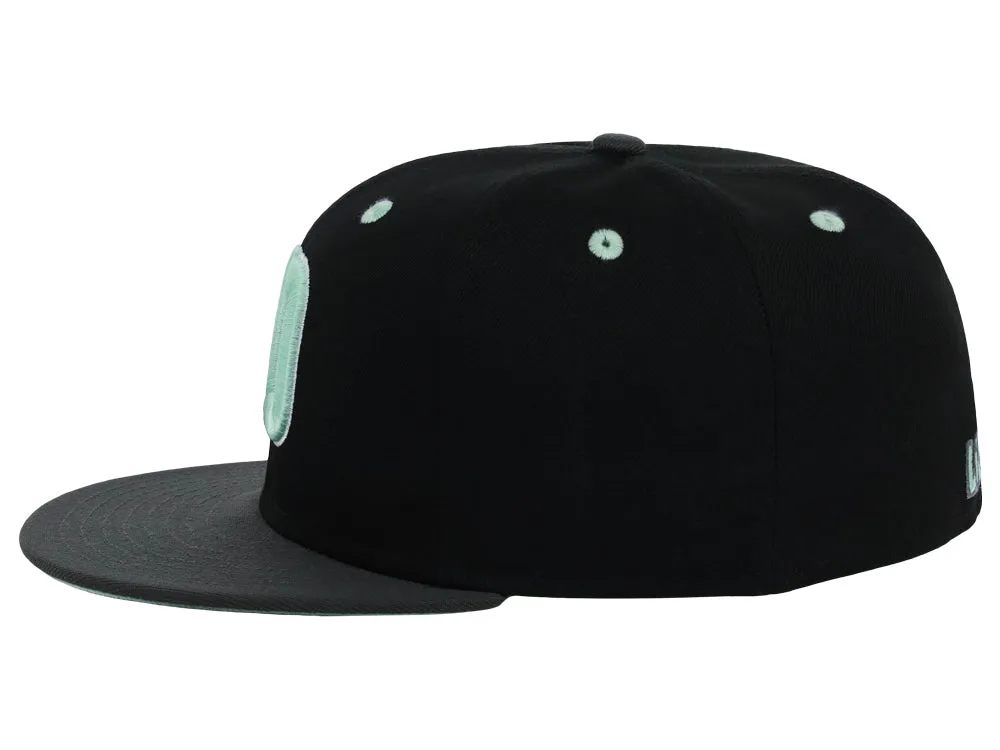 Lids Hat Drop Branded HD Fitted Cap - Black/Graphite/Light Green