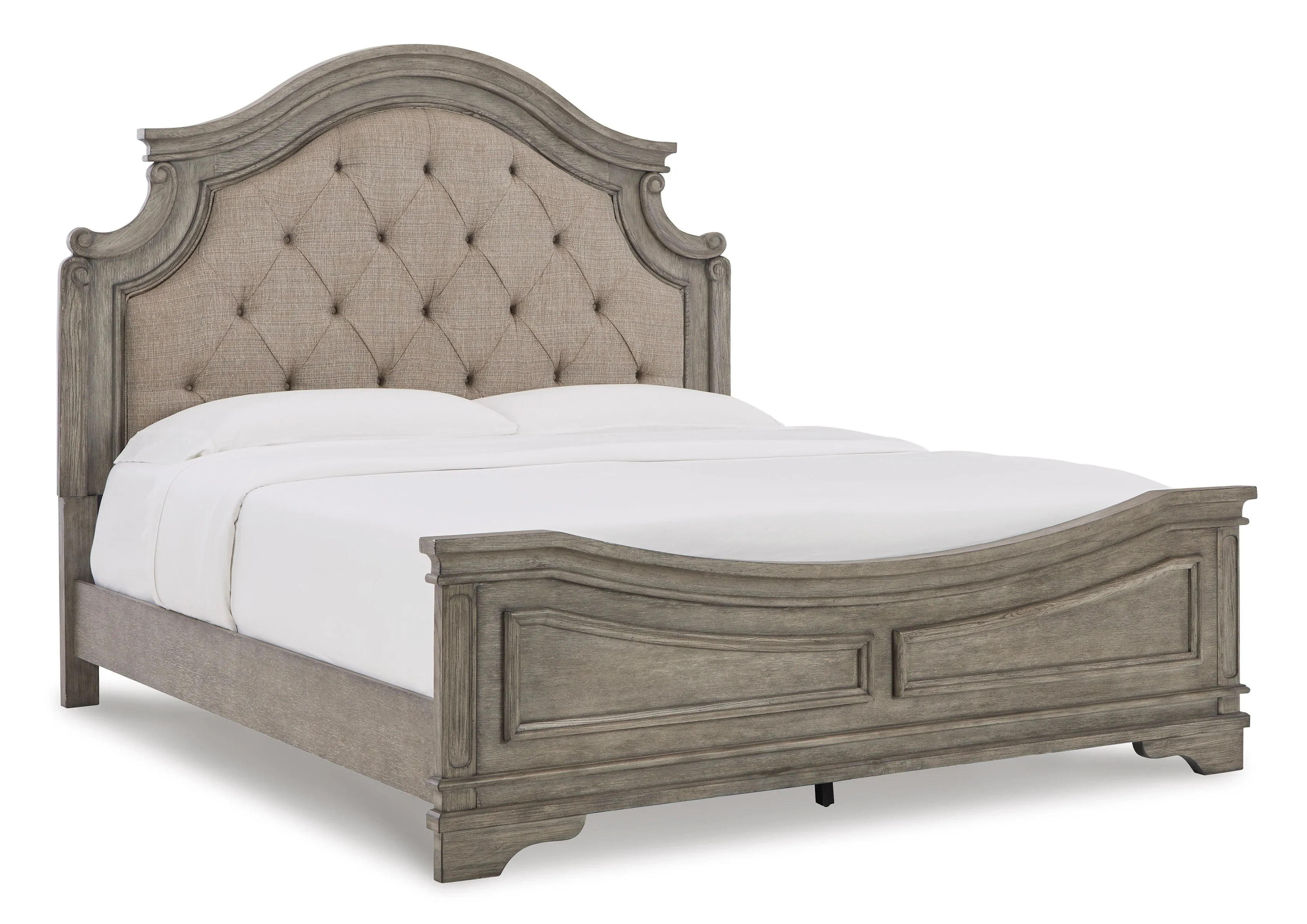 Lodenbay Antique Gray Queen Panel Bed