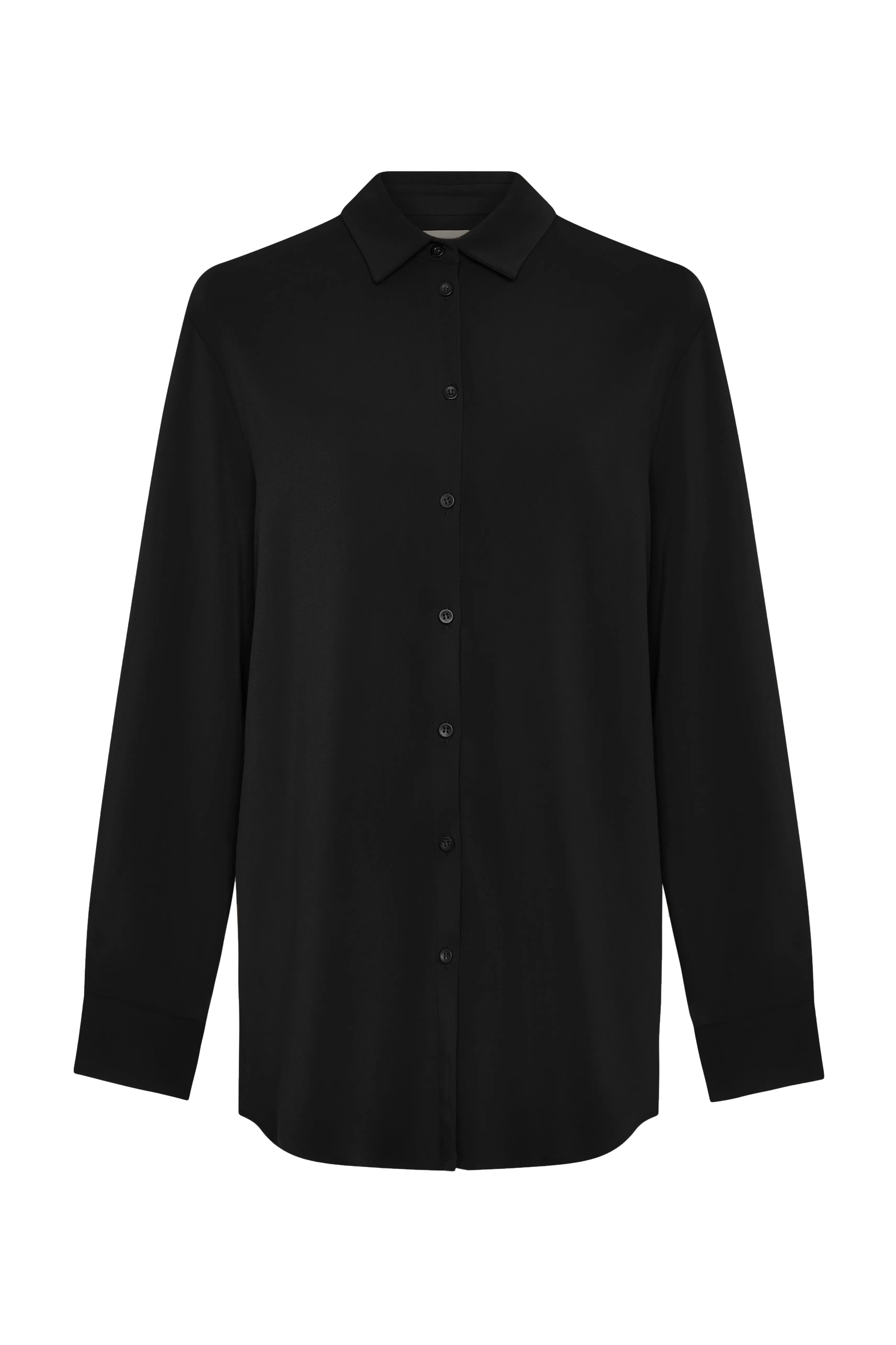 London Shirt Black Viscose Crepe