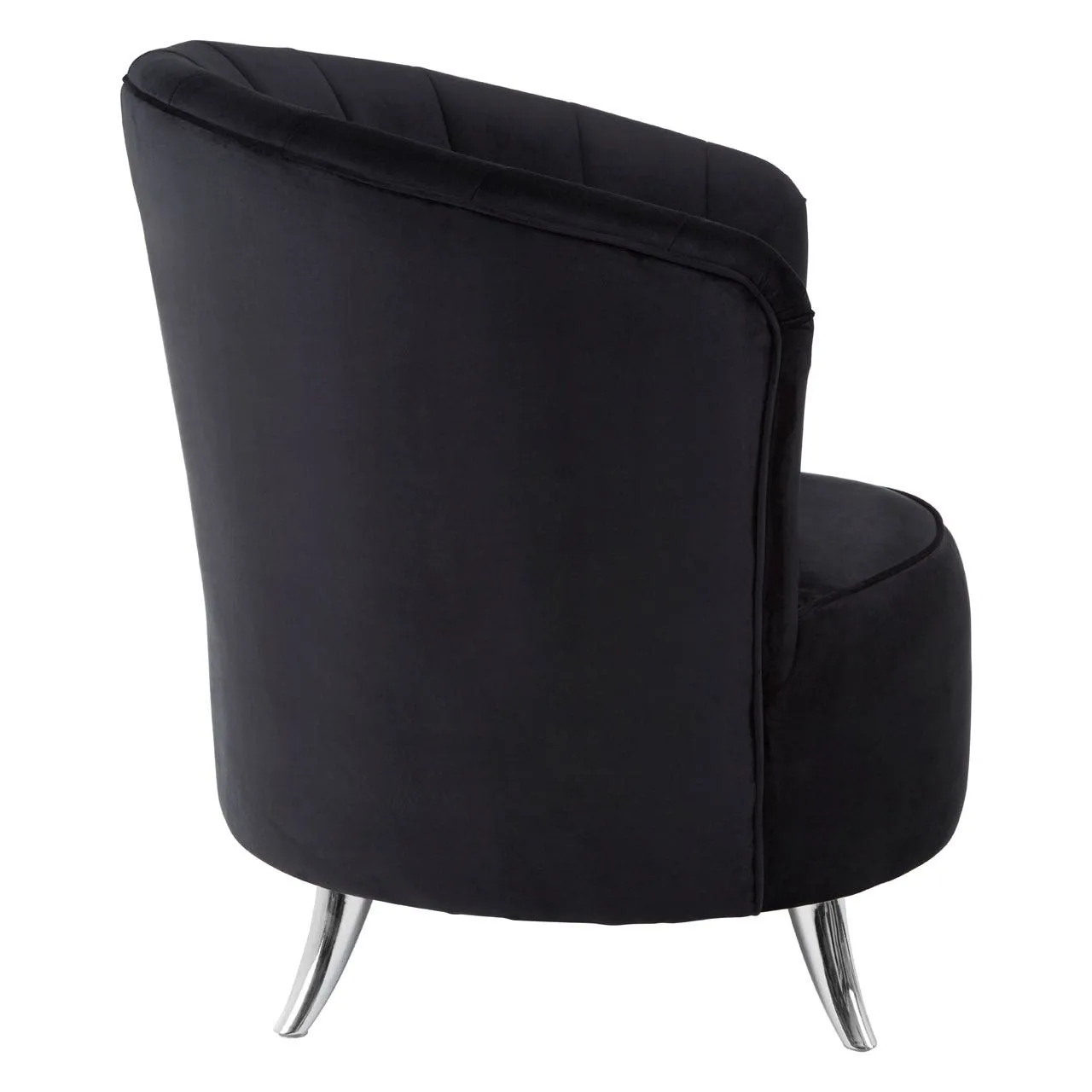 Maci Black Velvet Tub Chair