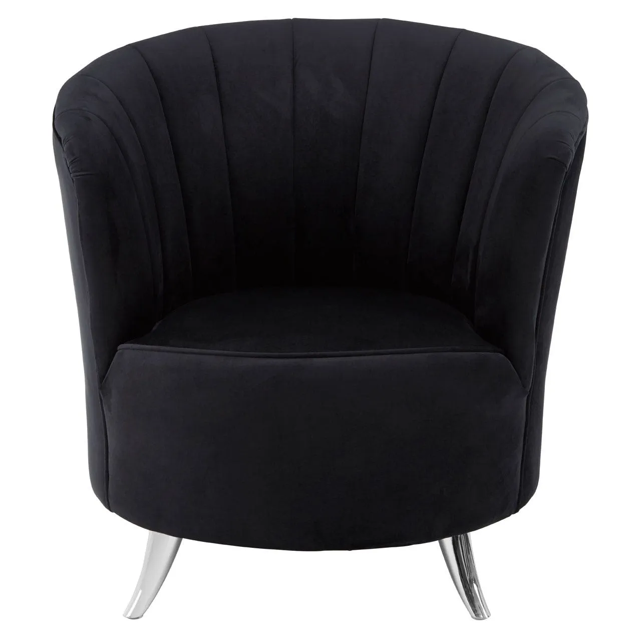 Maci Black Velvet Tub Chair