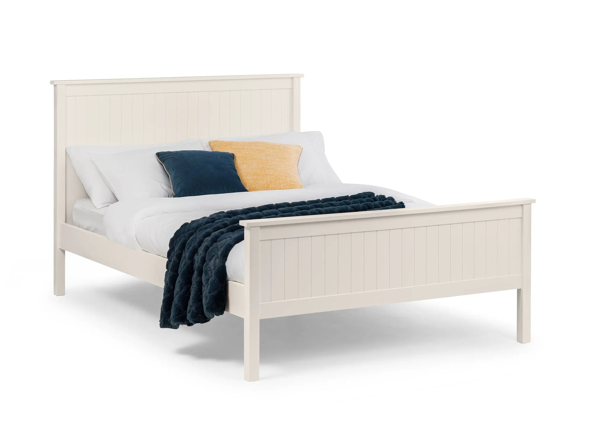 Maine 150Cm Bed Frame - Surf White