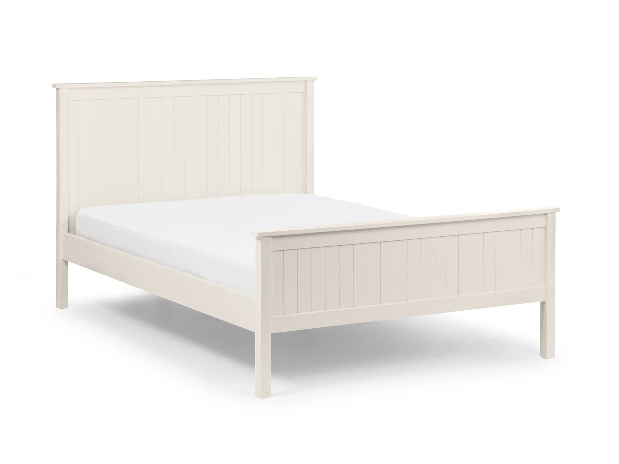 Maine 150Cm Bed Frame - Surf White