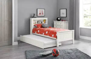 Maine Bookcase Bed Frame - Surf White