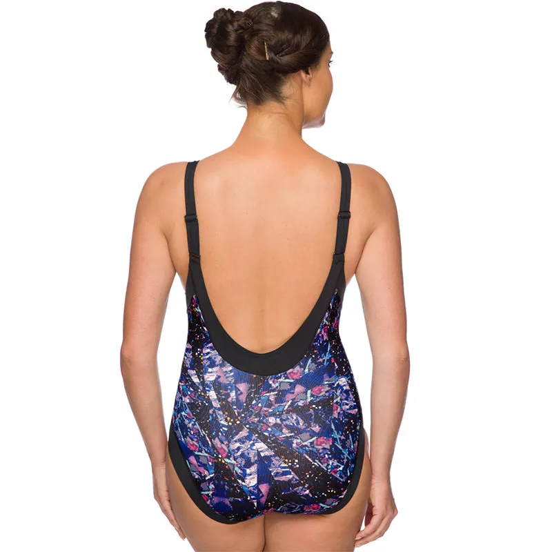 Maru - Shatter Pacer Dive Back Ladies Swimsuit - Purple