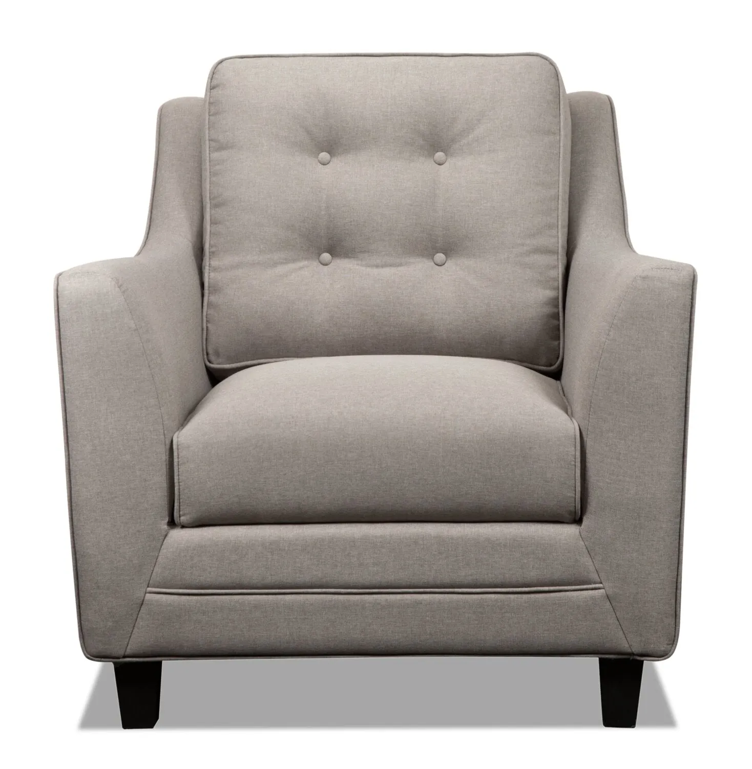 Merrigan Linen-Look Fabric Chair - Taupe