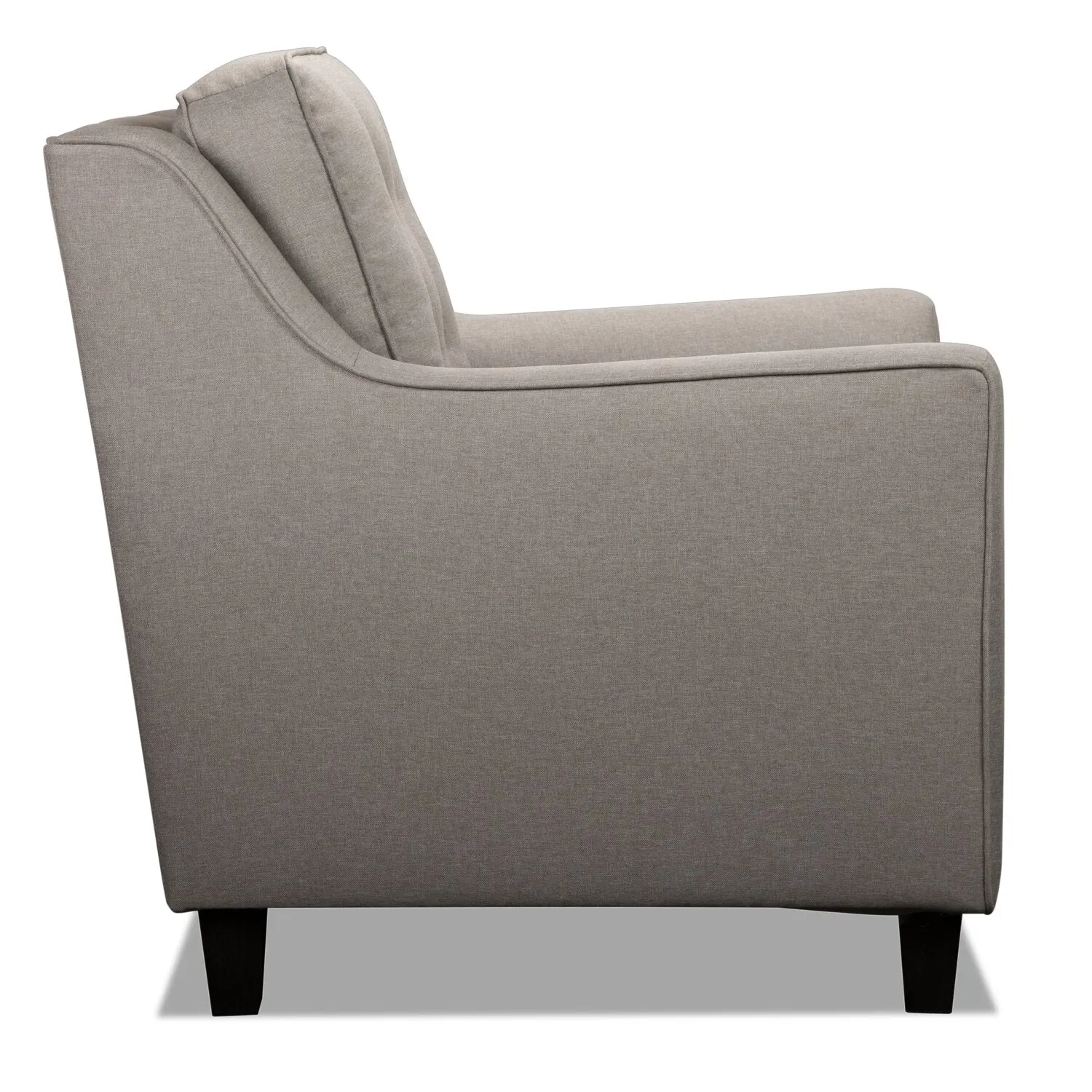 Merrigan Linen-Look Fabric Chair - Taupe