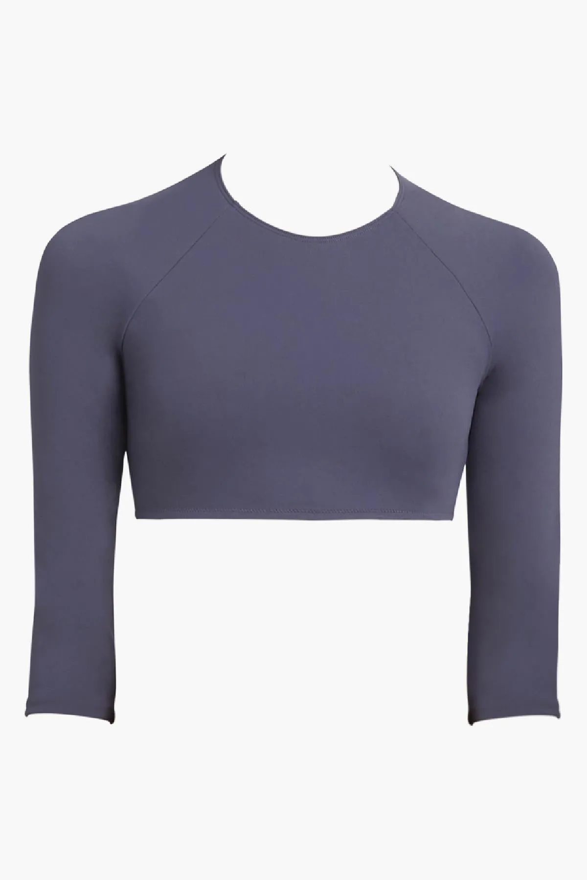 MISKA Paris Mix And Match Crop Top Girls Rashguard - Navy