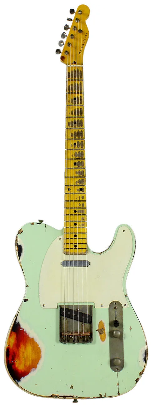 Nash T57 Guitar, Surf Green over 3 Tone Sunburst